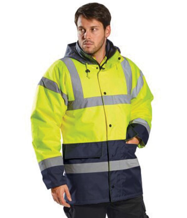 Portwest Hi-Vis Contrast Traffic Jacket Thumbnail