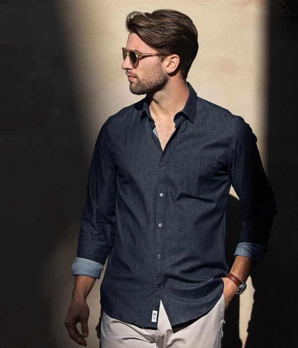 Torrance modern fit – raw and stylish denim shirt Thumbnail