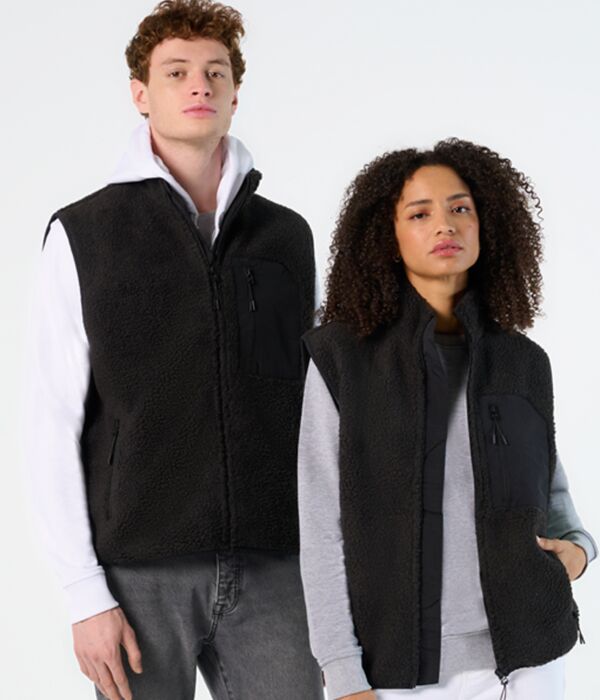 SOL'S Unisex Fury Sherpa Bodywarmer Thumbnail