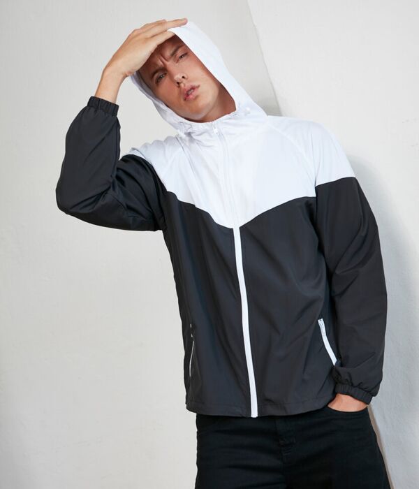 Two-tone tech windrunner jacket Thumbnail