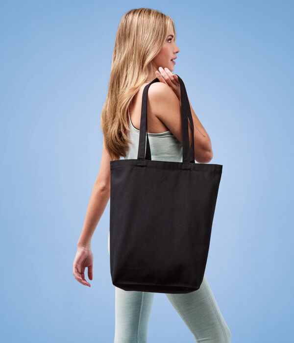 Recycled premium canvas ‘flat base’ shopper Thumbnail