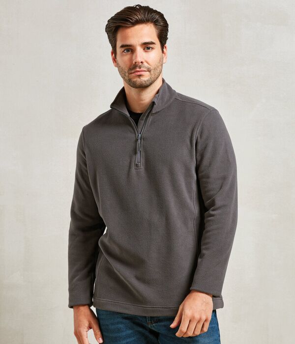 Unisex ‘Recyclight’ 1/4 zip microfleece Thumbnail