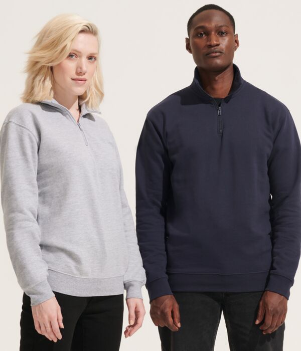 SOL'S Unisex Conrad 1/4 Zip Sweatshirt Thumbnail