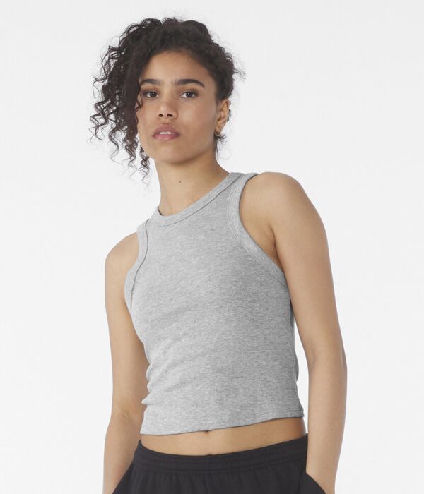 Women’s micro rib racer tank Thumbnail