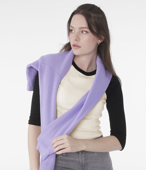 Women’s micro rib 3/4 raglan baby t-shirt Thumbnail