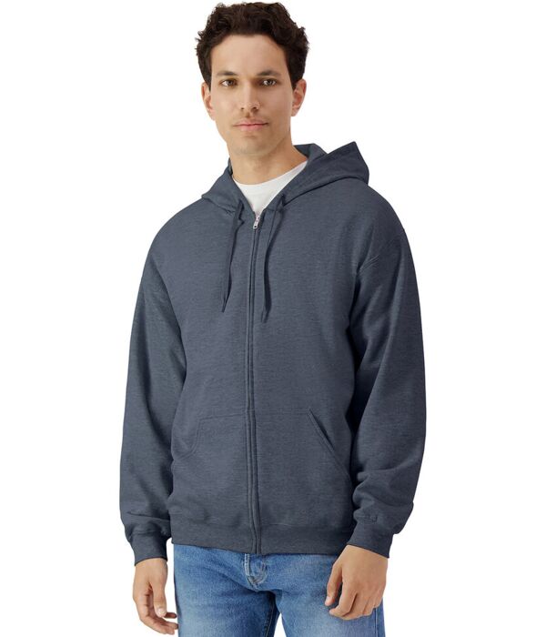 Softstyle™ midweight fleece adult full-zip hooded sweatshirt Thumbnail