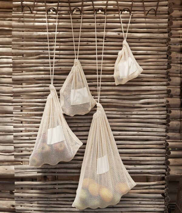 Organic cotton mesh sacks Thumbnail