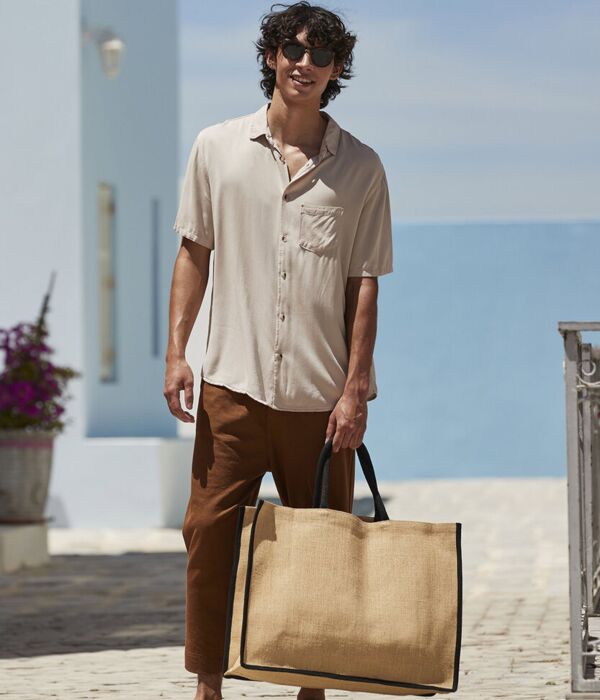 Natural starched jute market shopper Thumbnail