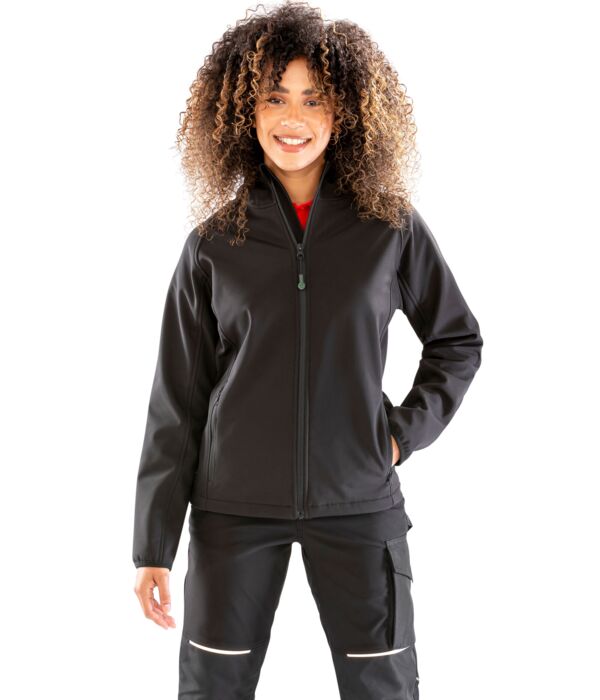 Ladies 3-Layer Recycled Printable Hooded Softshell Thumbnail