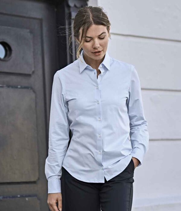 Tee Jays Ladies Active Long Sleeve Stretch Shirt Thumbnail