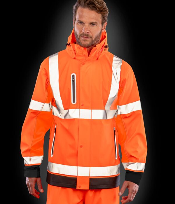 Heavy Duty Prism PU Safe & Dry Jacket With Recycled Backing Thumbnail