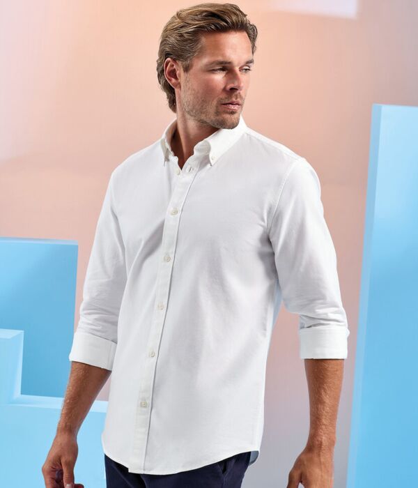 Men’s cotton long sleeve Oxford shirt Thumbnail