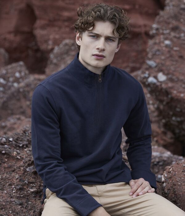 Premium piqué 1/4-zip top Thumbnail