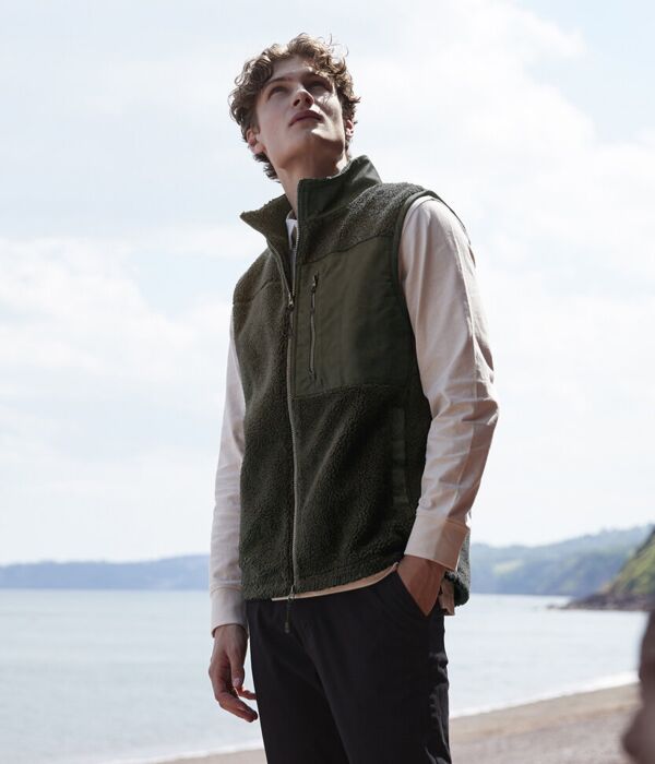 Recycled sherpa gilet Thumbnail