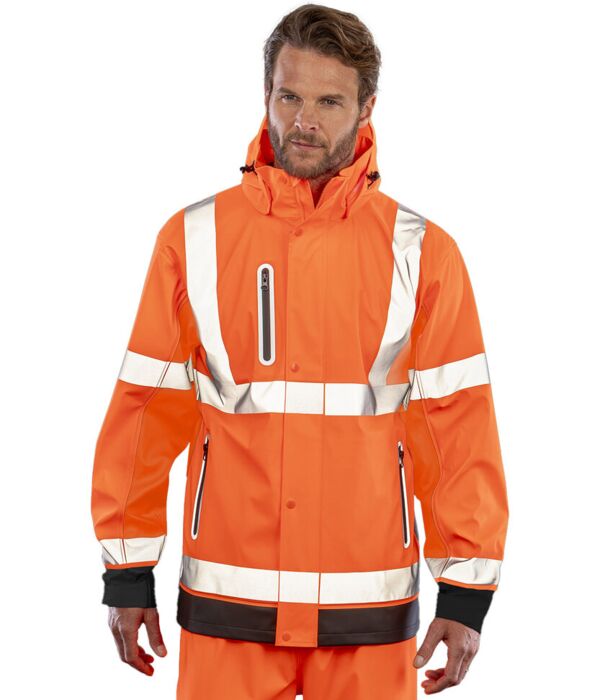 Heavy-duty prism PU safe and dry jacket with recycled backing Thumbnail