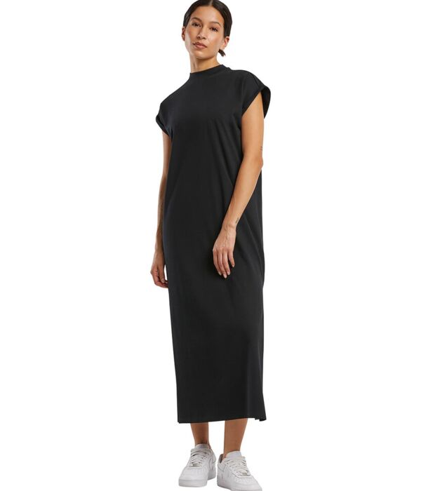 Women’s long extended shoulder dress Thumbnail