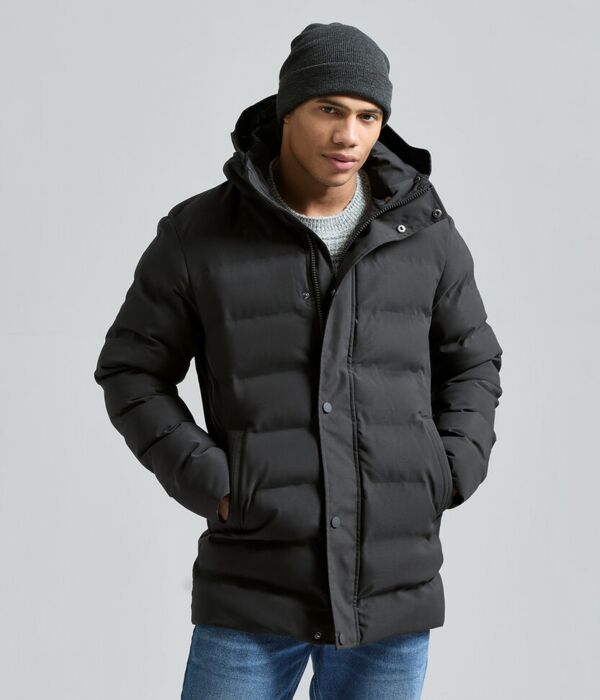 Recycled bonded longline padded jacket Thumbnail