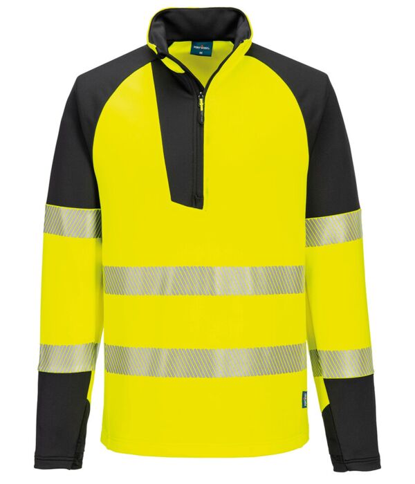 PW3 Hi-vis ¼-zip sweatshirt (T172) Thumbnail