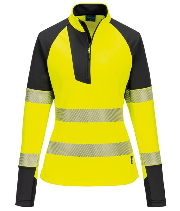 Women’s PW3 Hi-vis ¼-zip sweatshirt (T173) Thumbnail