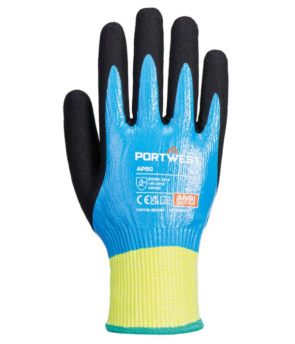 Cut D13 Nitrile aqua gloves (AP50) Thumbnail