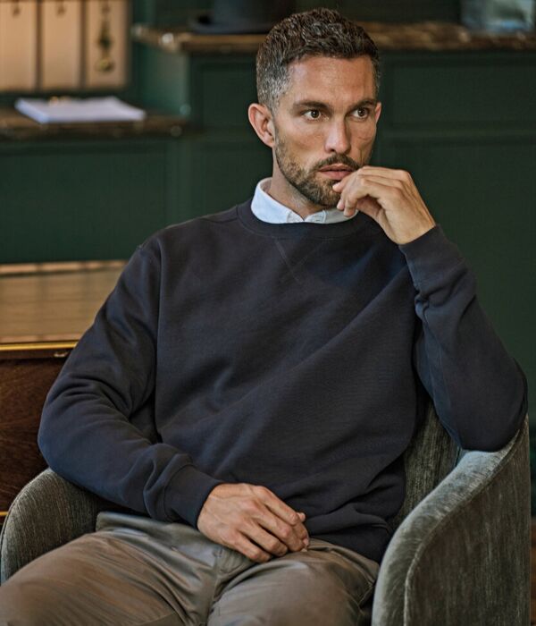 Ribbed interlock crew neck (5504) Thumbnail