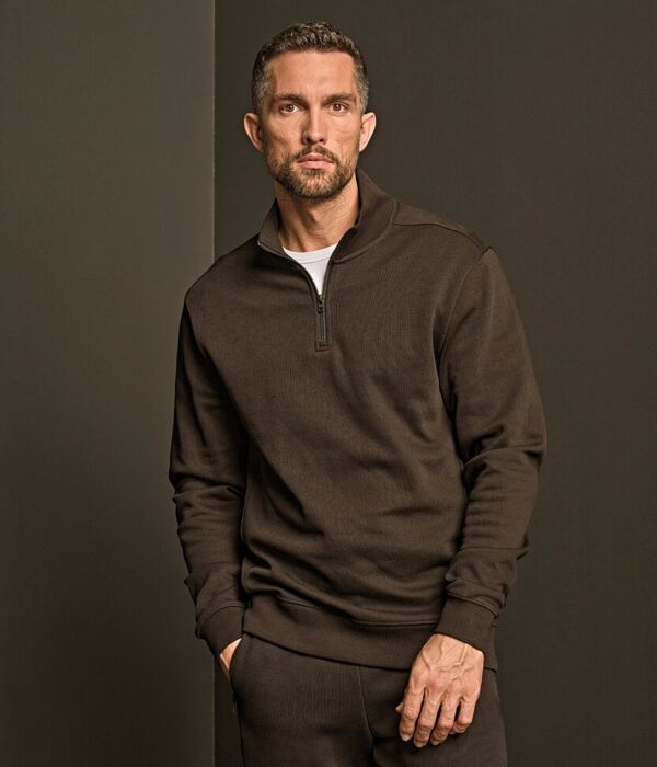 Ribbed interlock half-zip (5506) Thumbnail