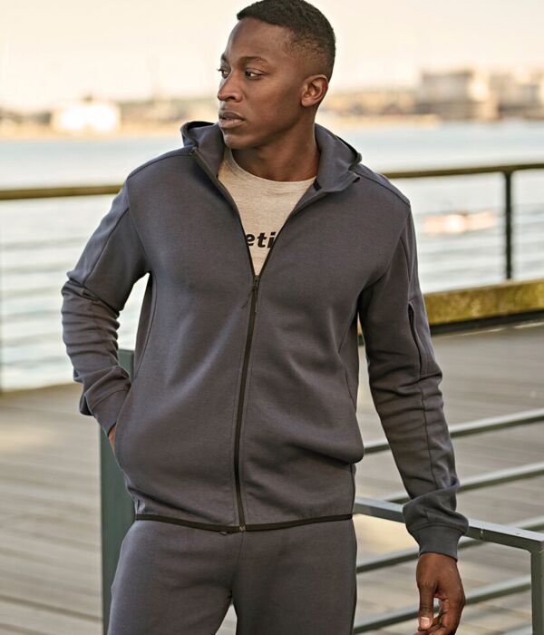 Athletic hooded full-zip sweatshirt (5706) Thumbnail