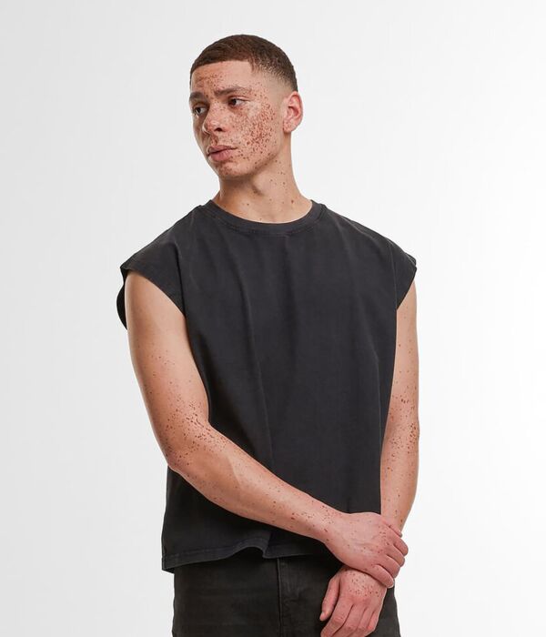 Vintage cropped heavy sleeveless tee Thumbnail