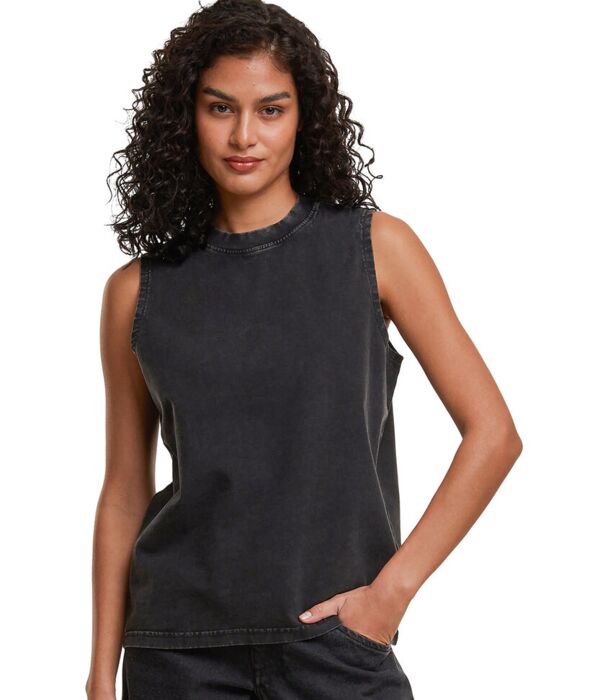 Women’s vintage washed sleeveless tee Thumbnail
