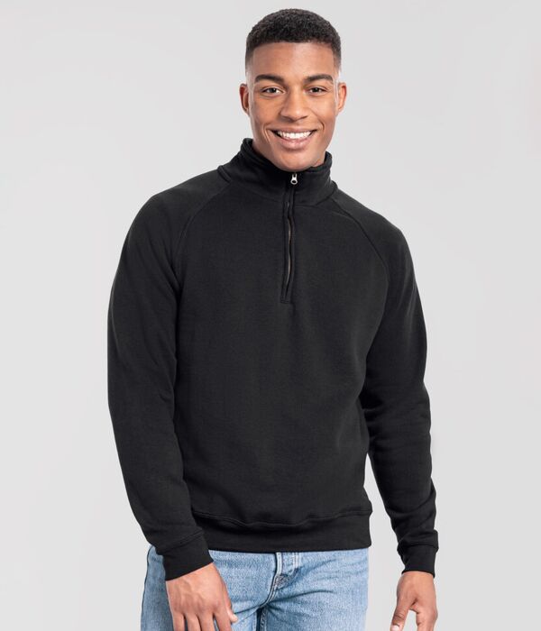 Iconic premium zip-neck sweat Thumbnail