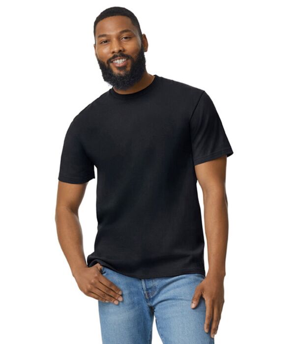 Softstyle™ midweight adult no-label enzyme wash t-shirt Thumbnail