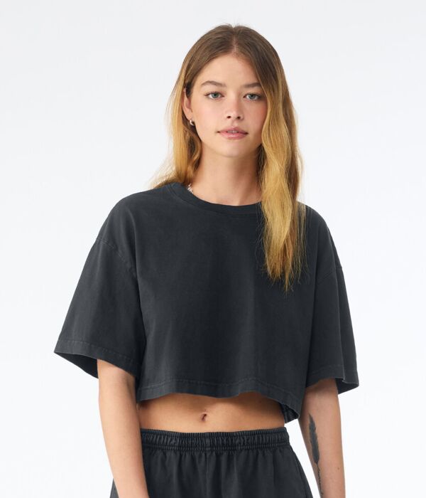 Women’s heavyweight washed cropped tee Thumbnail