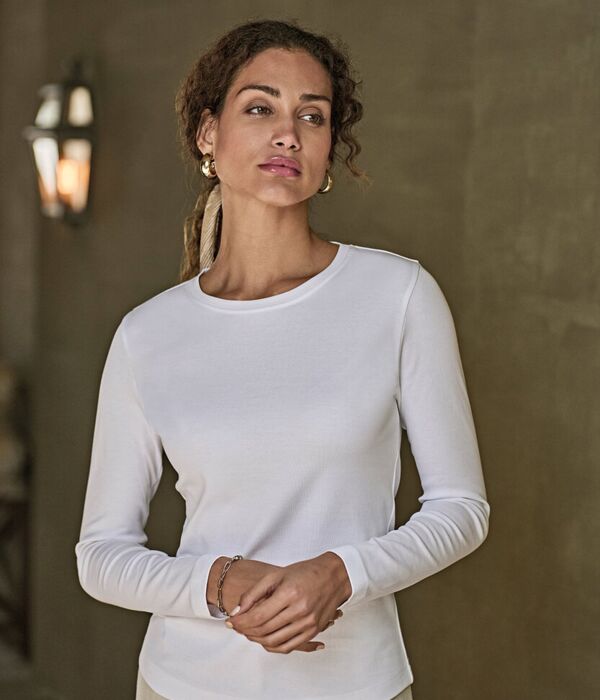 Women’s long sleeve interlock tee (590) Thumbnail