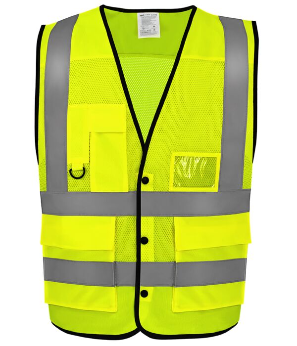 Yoko Superior Eco Mesh Button Waistcoat Thumbnail