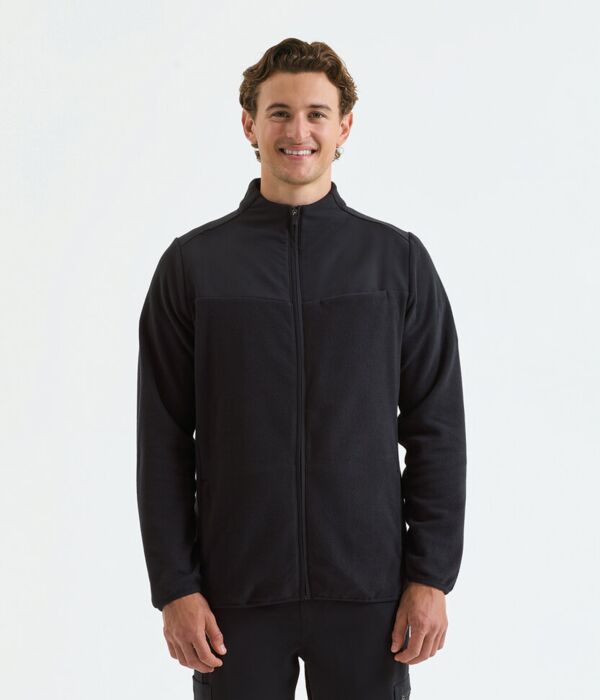 'Agility' men's panelled fleece jacket Thumbnail