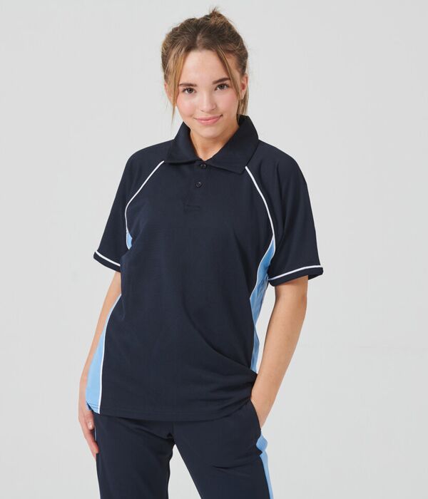 Kids piped performance polo Thumbnail