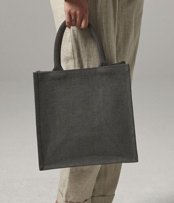 Jute midi tote Thumbnail