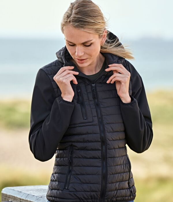 Ladies' Hooded Crossover Jacket Thumbnail