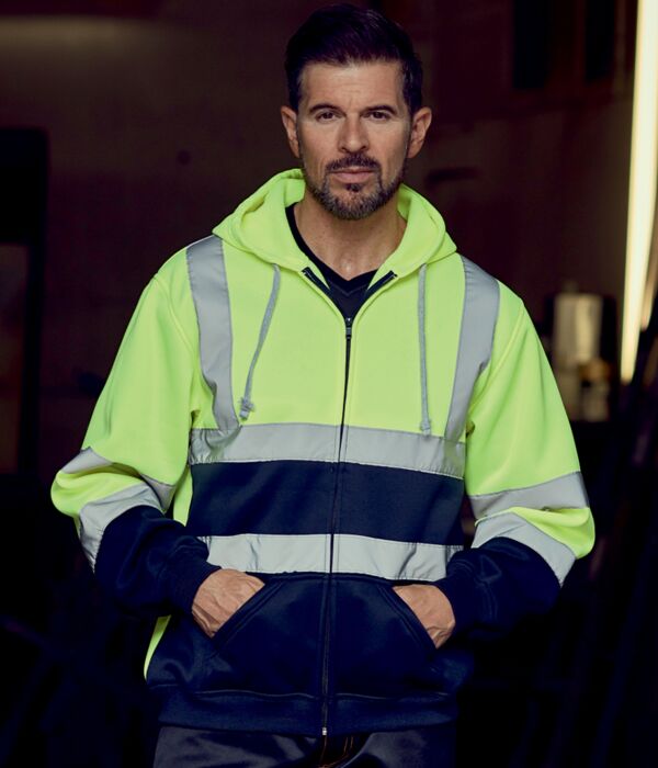 Yoko Hi-Vis Zip Hoodie Thumbnail