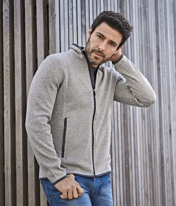 Tee Jays Knitted Outdoor Fleece Jacket Thumbnail