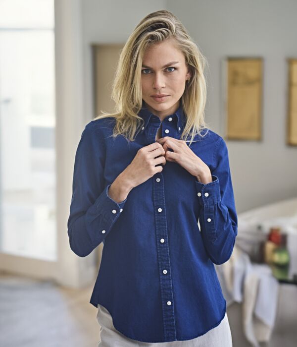 Tee Jays Ladies Long Sleeve Casual Twill Shirt Thumbnail