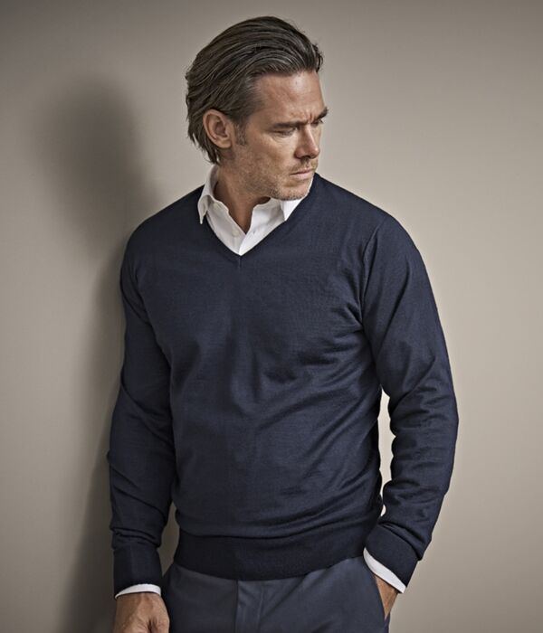 Tee Jays Merino Blend V Neck Sweater Thumbnail