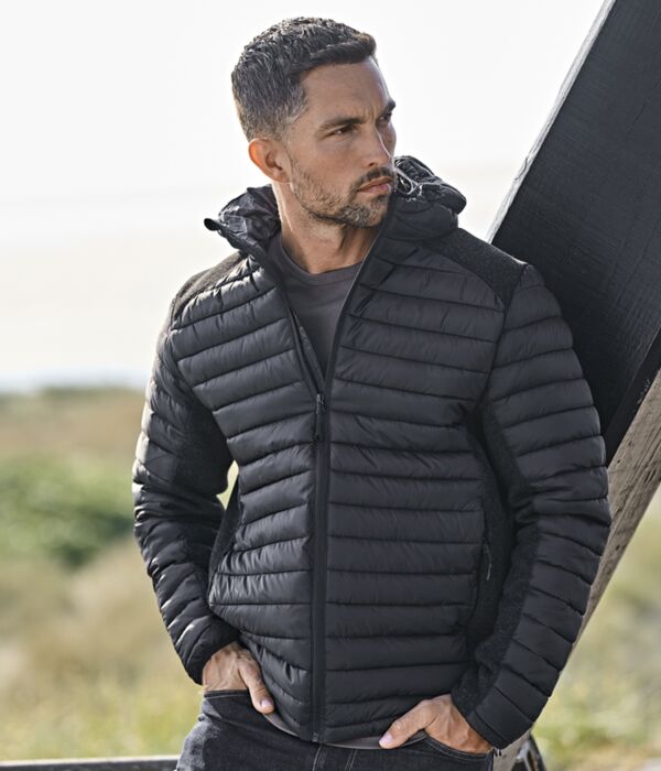 Tee Jays Crossover Hooded Padded Outdoor Jacket Thumbnail