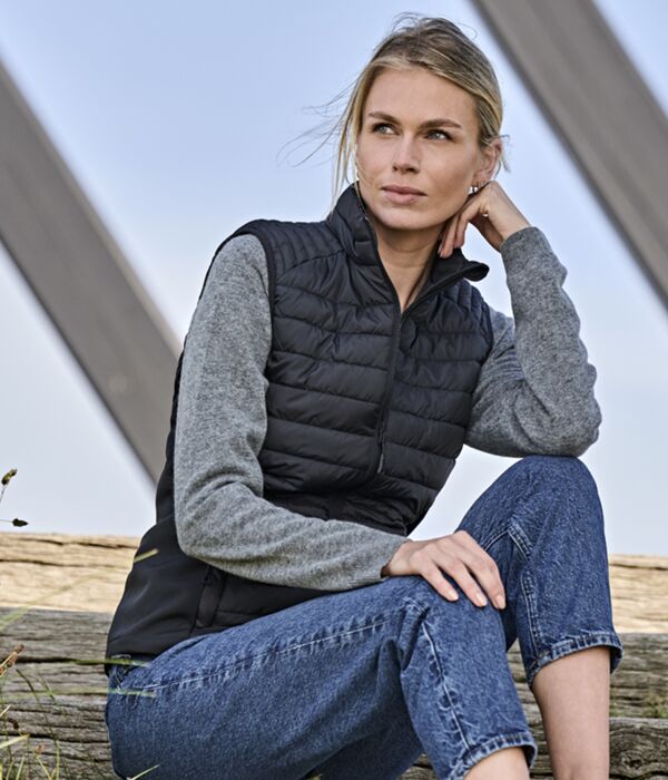 Tee Jays Ladies Crossover Padded Bodywarmer Thumbnail