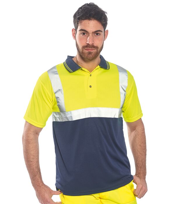 Portwest Hi-Vis Two Tone Polo Shirt Thumbnail