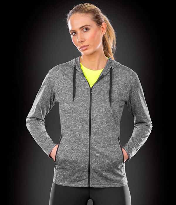 Spiro Ladies Hooded T-Shirt Jacket Thumbnail