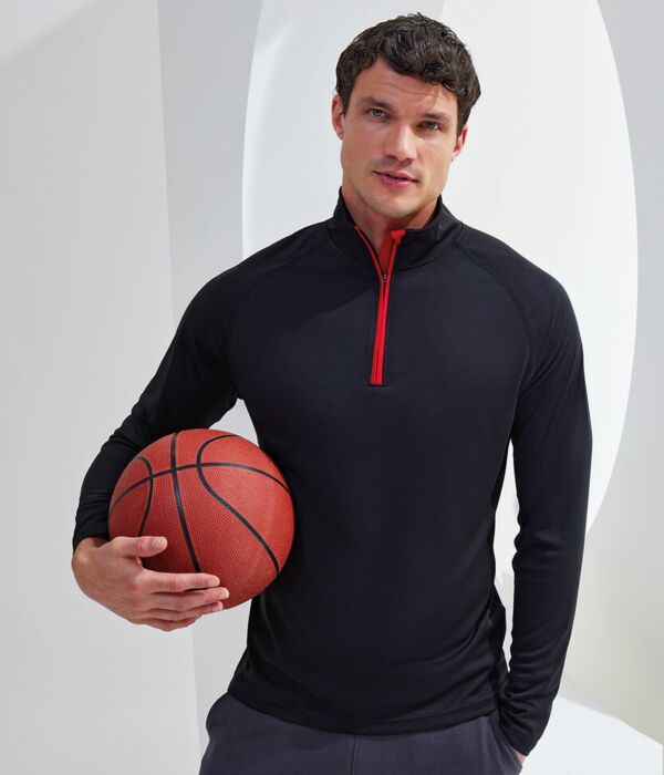 TriDri® Long Sleeve Performance ¼ Zip Thumbnail