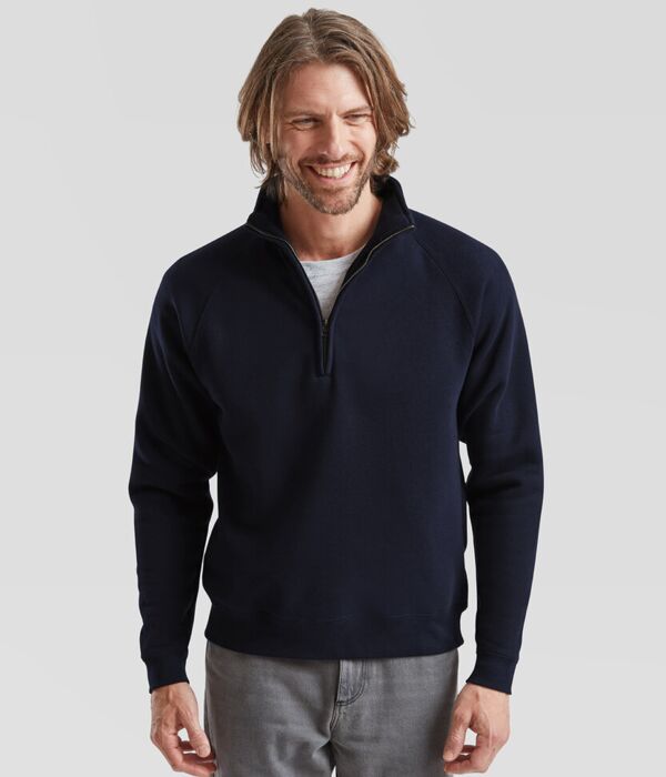 Premium 70/30 zip-neck sweatshirt Thumbnail