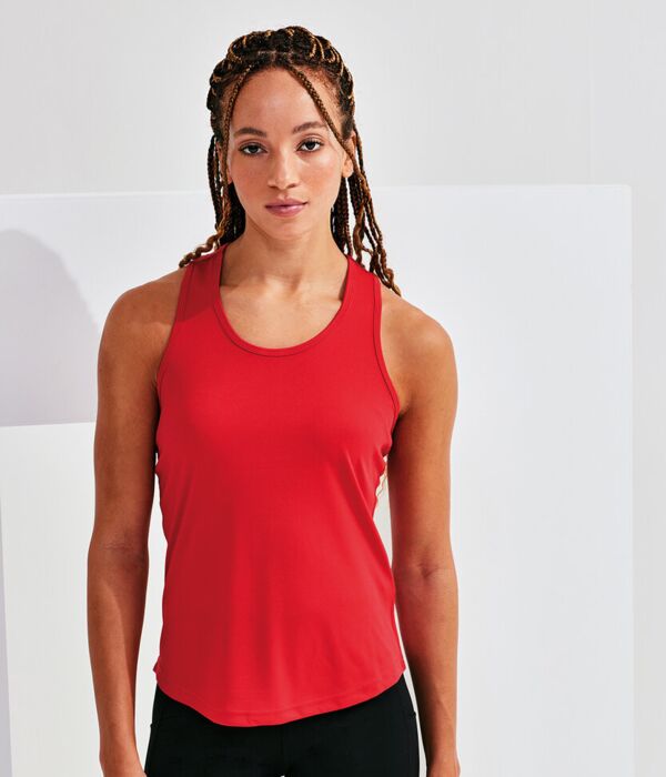 Women’s TriDri® recycled performance slim racerback vest Thumbnail