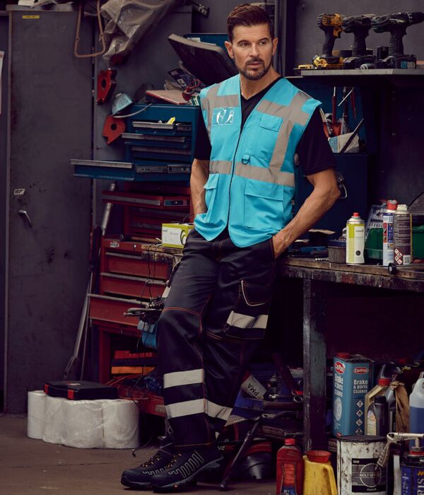 Multifunctional executive hi-vis waistcoat (HVW801) Thumbnail